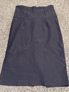 Love Tree Black High-Waist Pencil Skirt